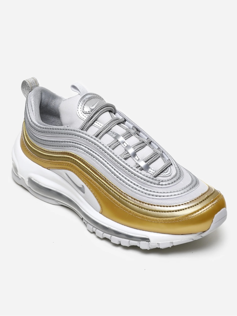 Women’s Nike air max Metallic Silver with Gold Trim